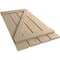 Ekena Millwork Rustic Four Board Spaced Board-n-Batten Knotty Pine Faux Wood Shutters w/Z-Board, 23 1/2W x 38H, PR SHUBSZ23X38KPPR - alternate 6